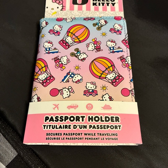 Hello Kitty Accessories - Hello Kitty Pink and Blue Travel Passport Cover